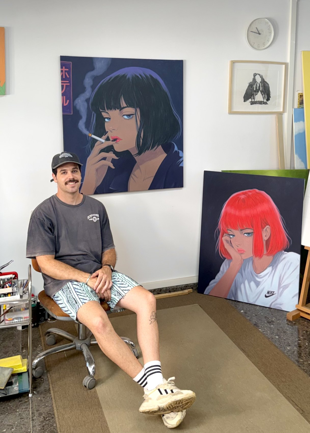 Luis Simó in his studio
